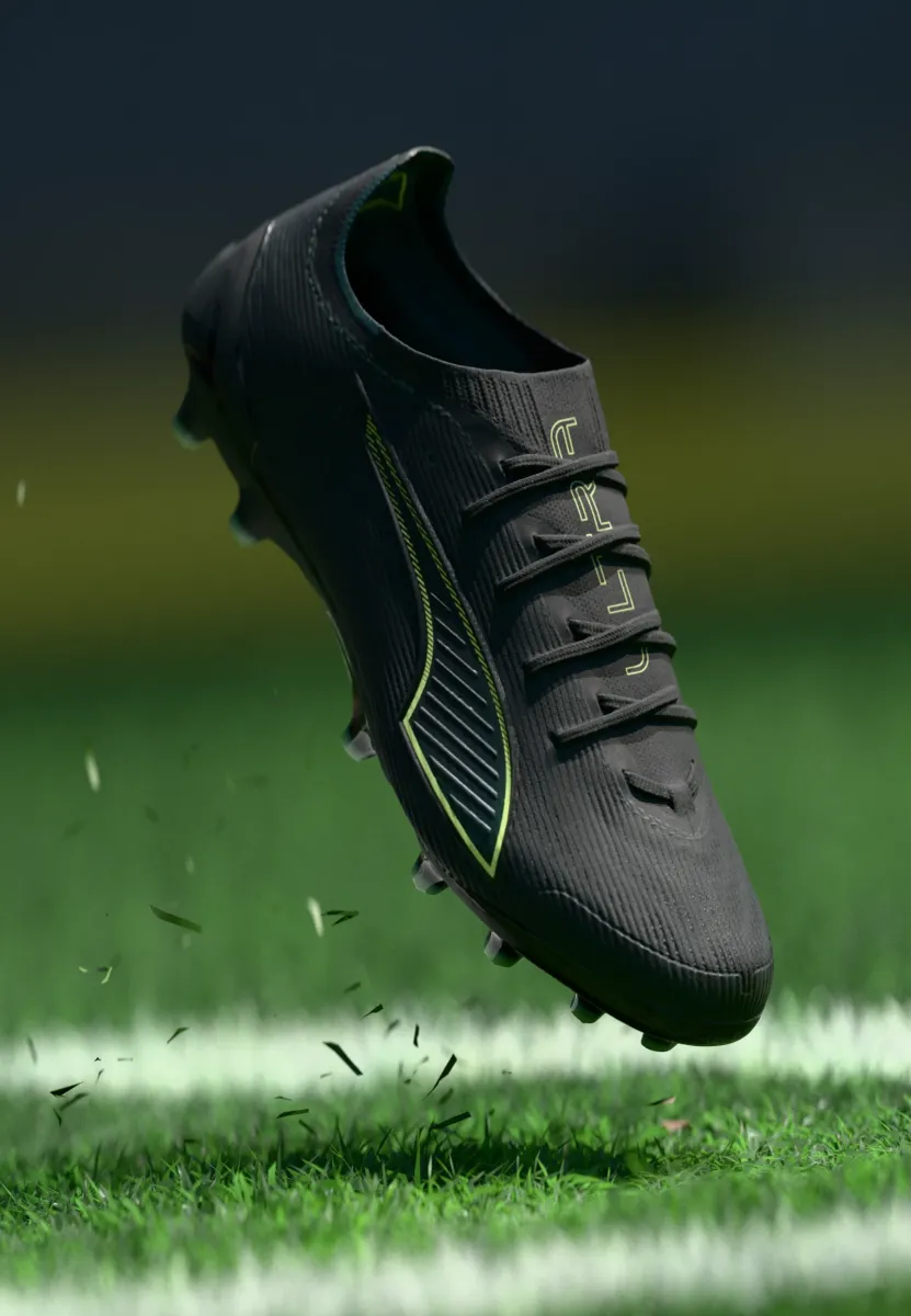 ULTRA 6 ULTIMATE AG - Fußballschuhe Kunstrasen - black/fizzy light/green terrain