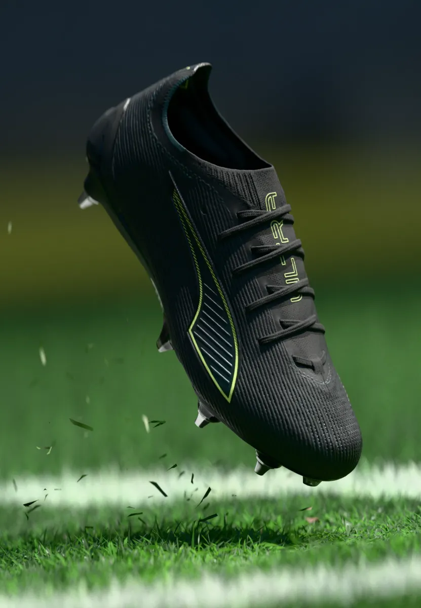 ULTRA 6 ULTIMATE MXSG - Fußballschuhe für weichen Untergrund - black/fizzy light/green terrain