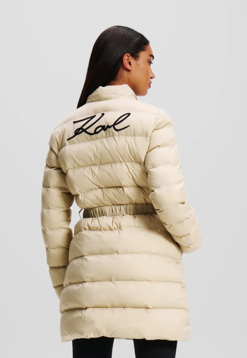 ULTRA LIGHTWEIGHT LONG PUFFER - Wintermantel - light beige