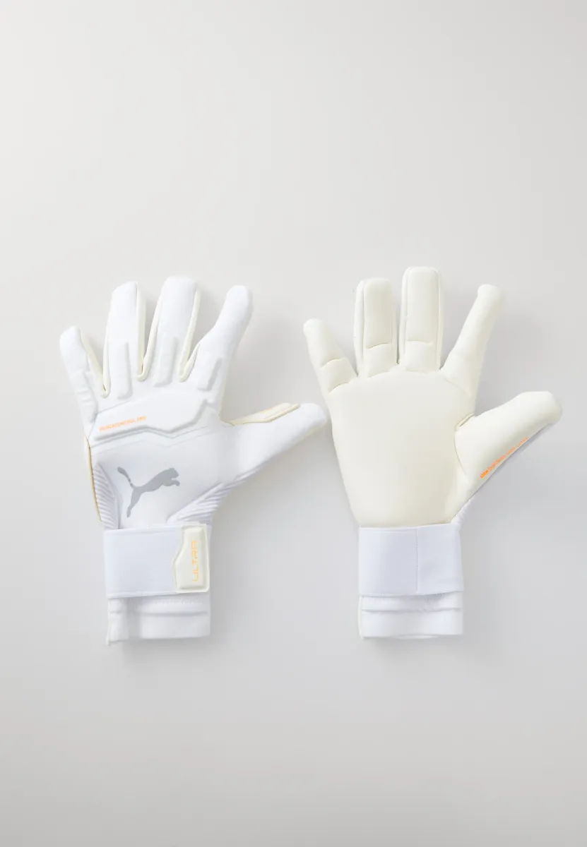 ULTRA ULTIMATE HYBRID UNISEX - Torwarthandschuh - white/silvercoloured/heat fire