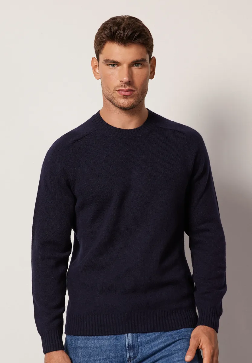 ULTRASOFT ROUND NECK - Strickpullover - Blue
