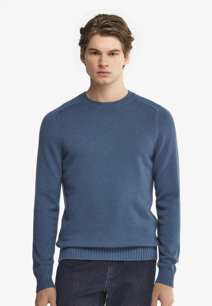 ULTRASOFT ROUND NECK - Strickpullover - Blue
