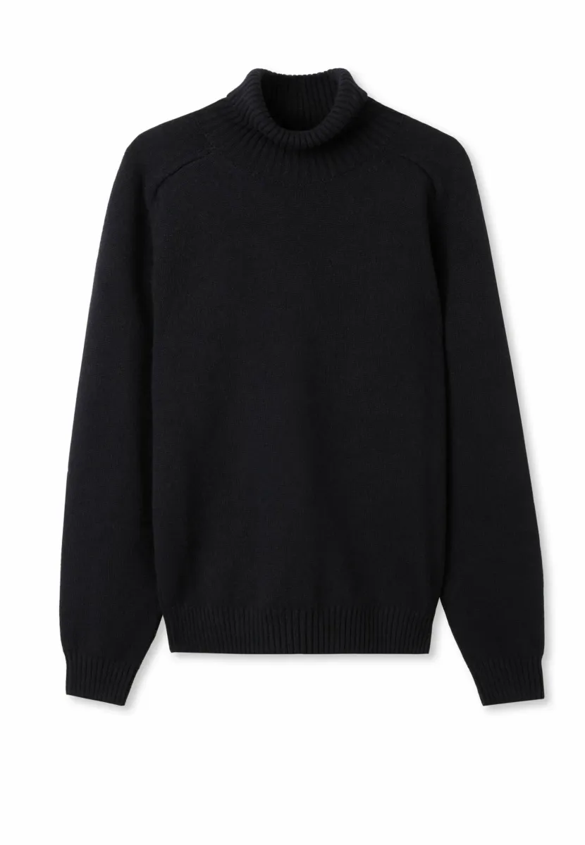 ULTRASOFT TURTLENECK - Strickpullover - Black