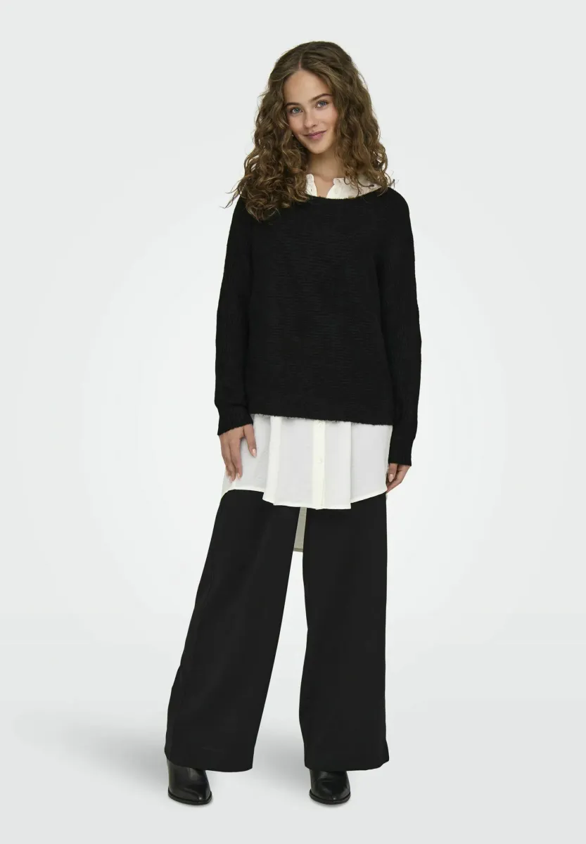 UMA LIFE BOATN BATWING - Strickpullover - black