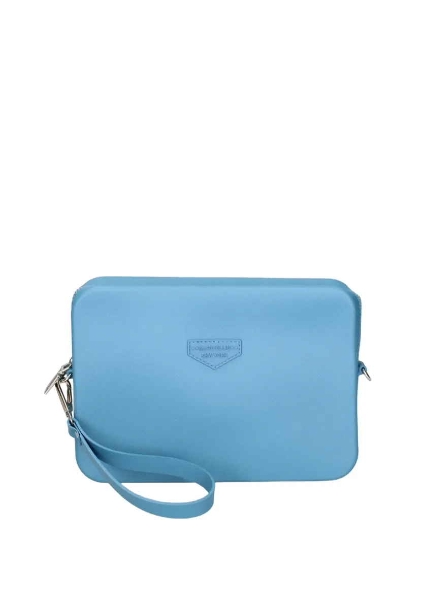 Umhängetasche - light blue and silver