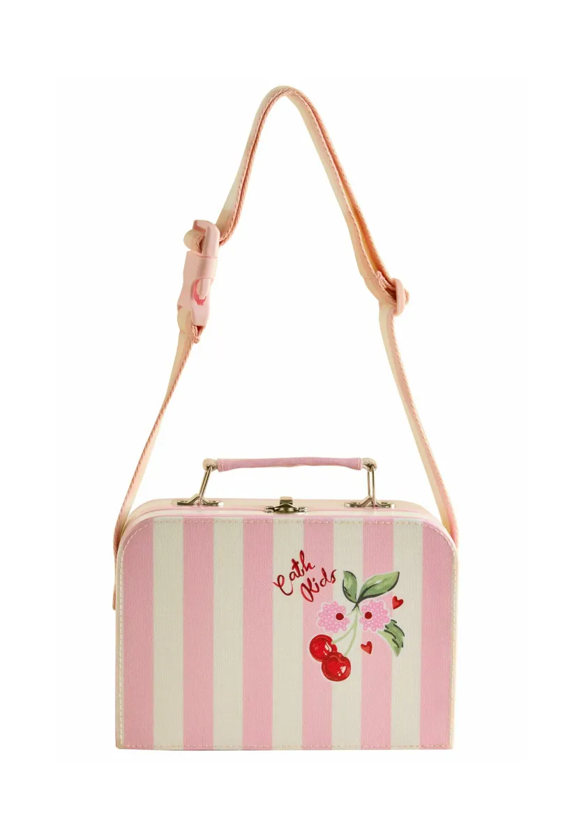 Umhängetasche - pink cream cherry stripe