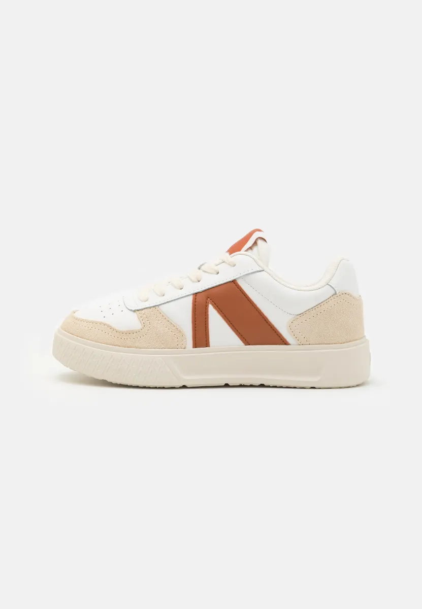 UNCOVER UNISEX - Sneaker low - white/amber/brown