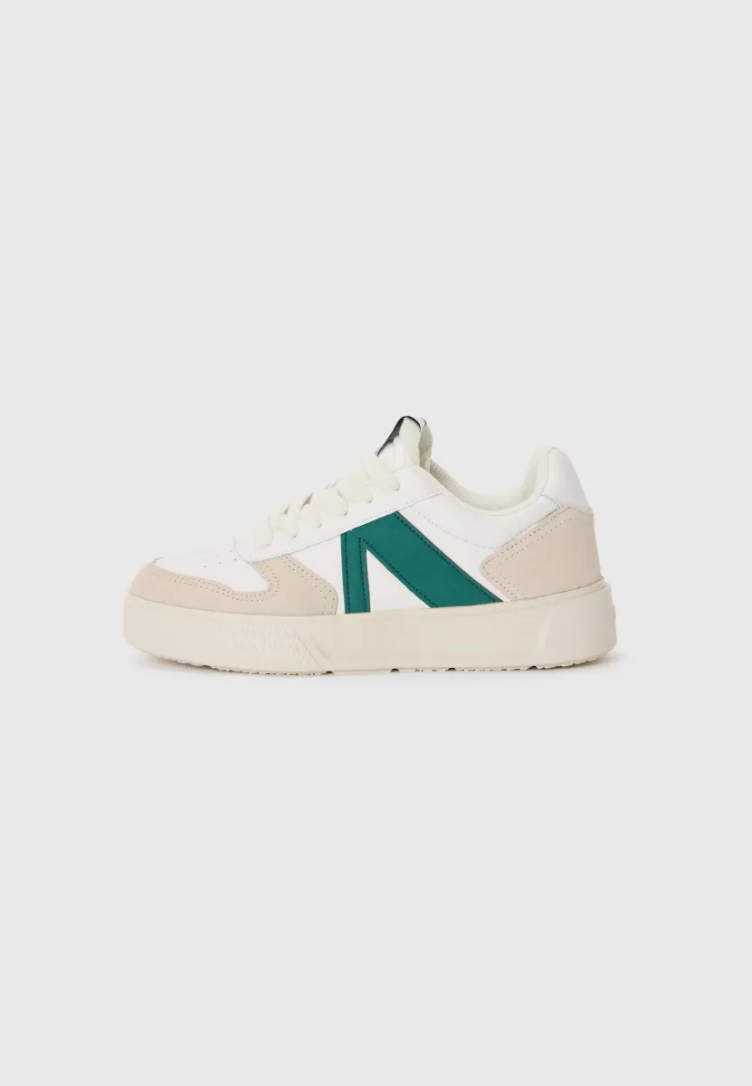UNCOVER UNISEX - Sneaker low - white/petrol