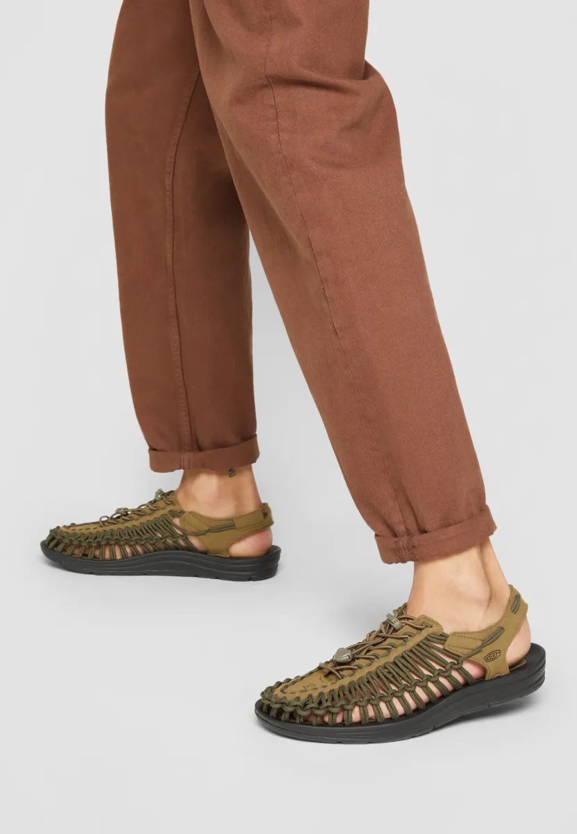 UNEEK - Trekkingsandale - dark olive/black