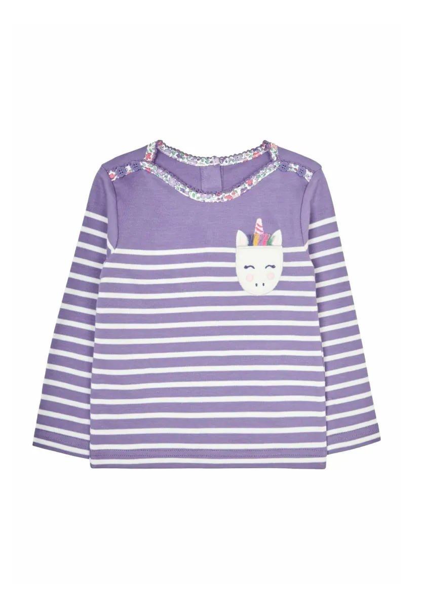 UNICORN POCKET BRETON- REGULAR FIT - Langarmshirt - lilac