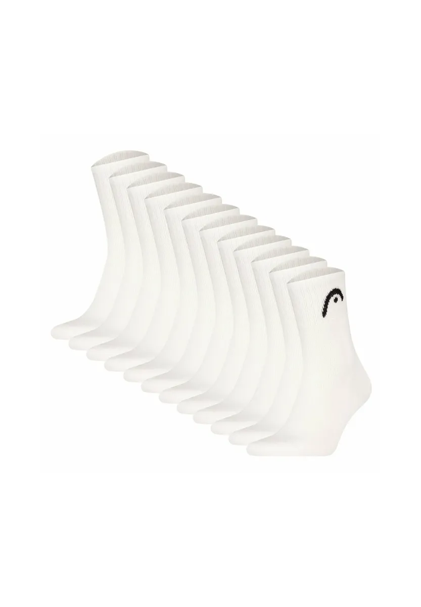 UNISEX 12ER PACK -  CREW LOGO - Sportsocken - weiß