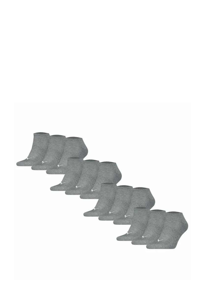 UNISEX 12ER PACK - CUSHIONED SNEAKER LOGO EINFARBIG - Socken - grau