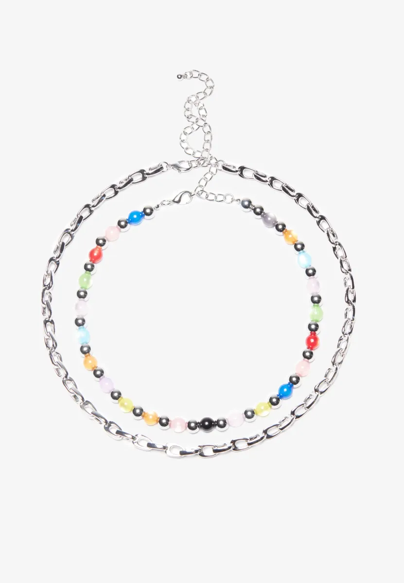 UNISEX 2 PACK - Halskette - silver-coloured