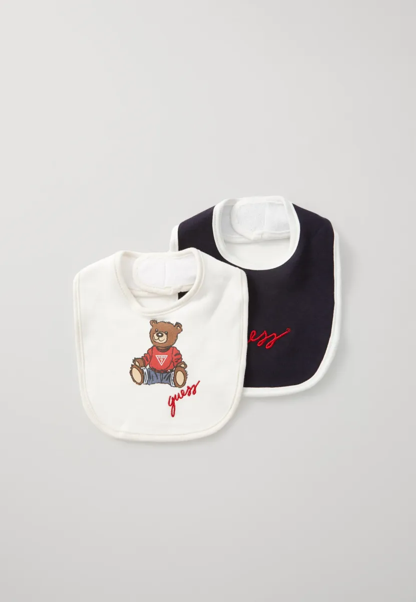 UNISEX 2 PACK - Lätzchen - white/blue