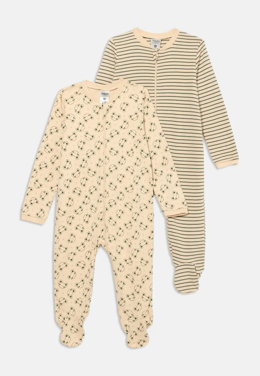 UNISEX 2 PACK - Pyjama - sand/mint