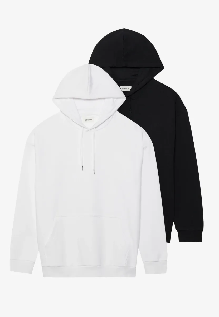 UNISEX 2 PACK  - Sweatshirt - white/black