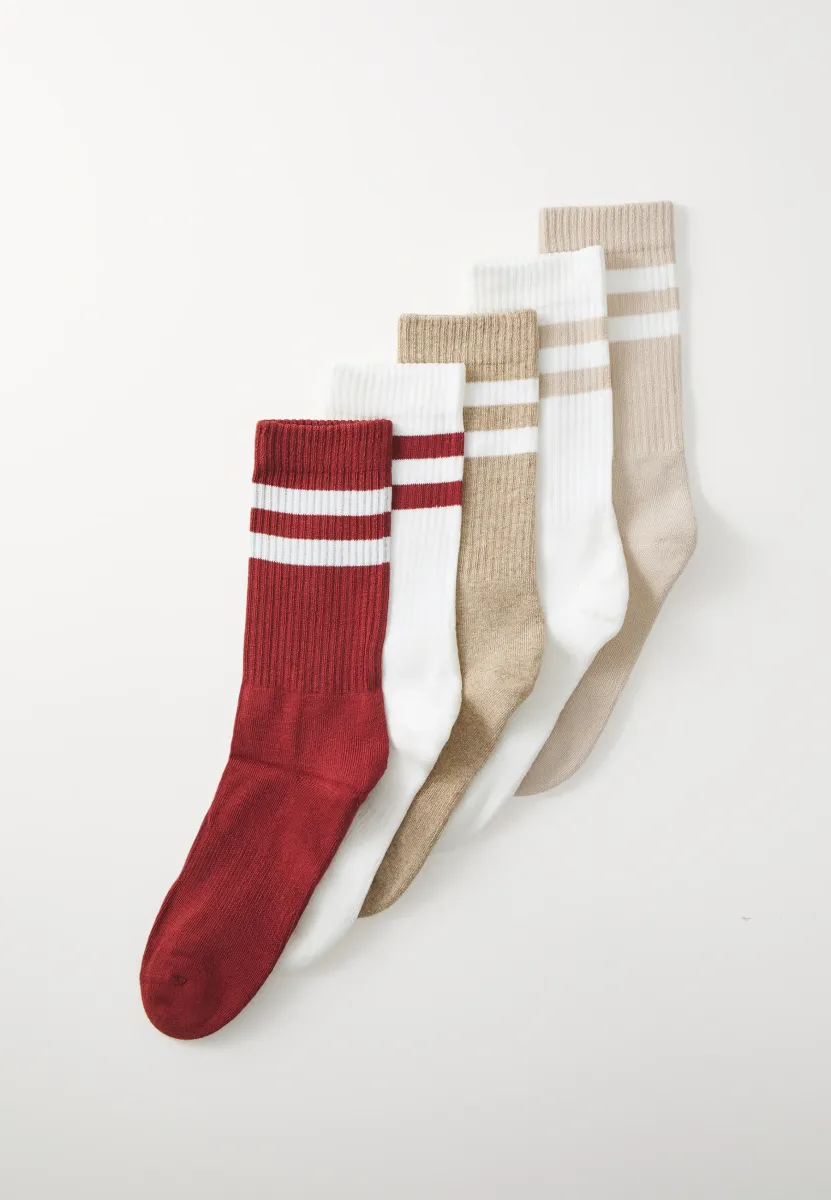 UNISEX 5 PACK - Socken - beige/light brown