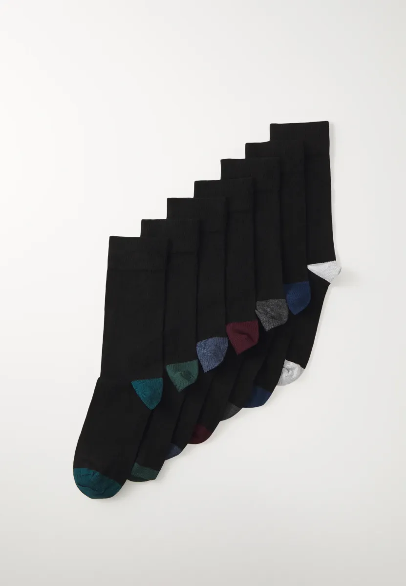 UNISEX 7 PACK - Socken - black
