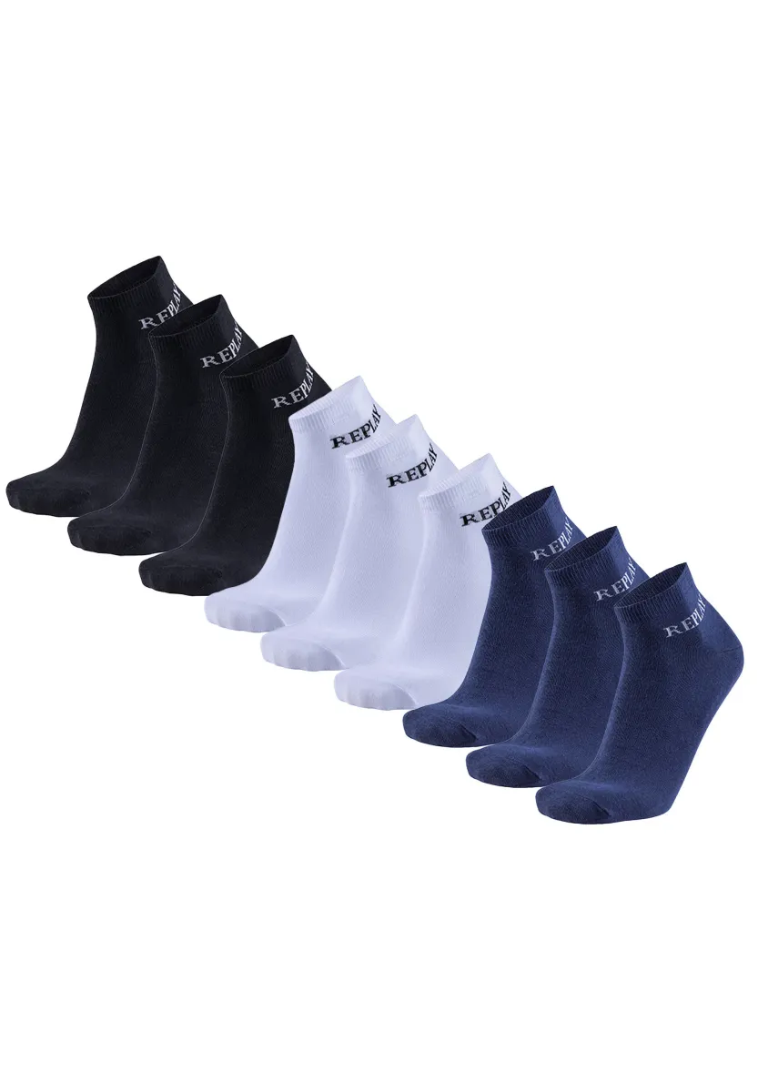 UNISEX  9ER PACK  - Socken - schwarz weiß dunkelblau