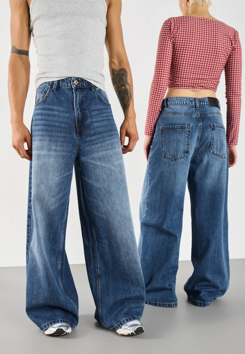 UNISEX - Baggy Jeans - blue denim