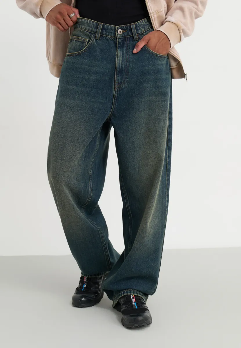 UNISEX - Baggy Jeans - dark blue denim