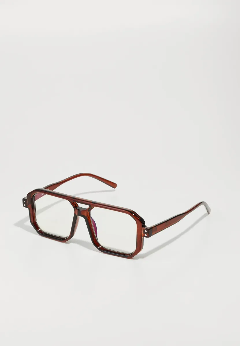 UNISEX - Blue Light Brillen - brown