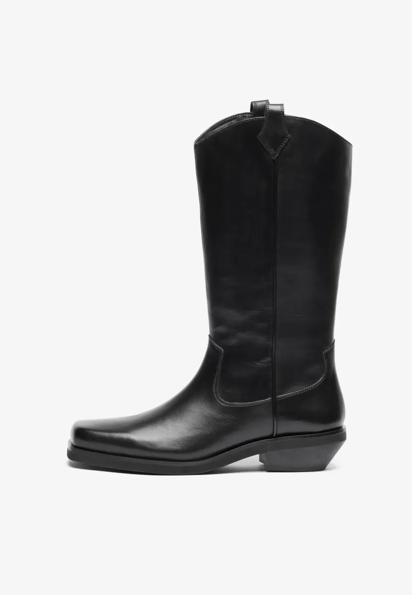 UNISEX - Cowboy-/Bikerboot - black