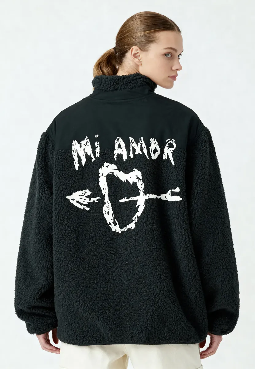 UNISEX  - Fleecejacke - black