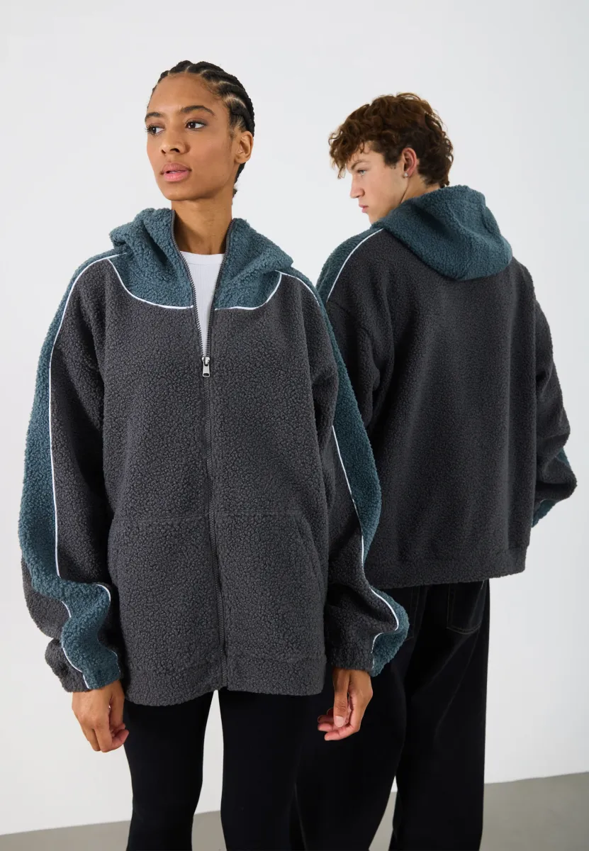 UNISEX - Fleecejacke - blaugrau