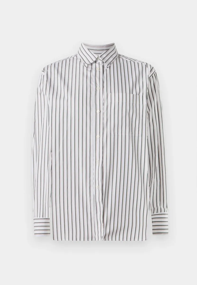 UNISEX - Hemd - white/olive