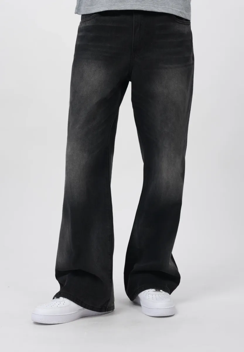 UNISEX - Jeans Straight Leg - black