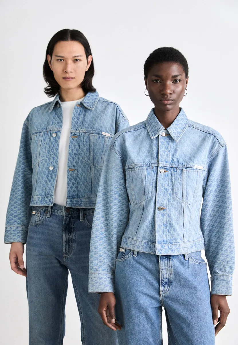 UNISEX - Jeansjacke - light blue