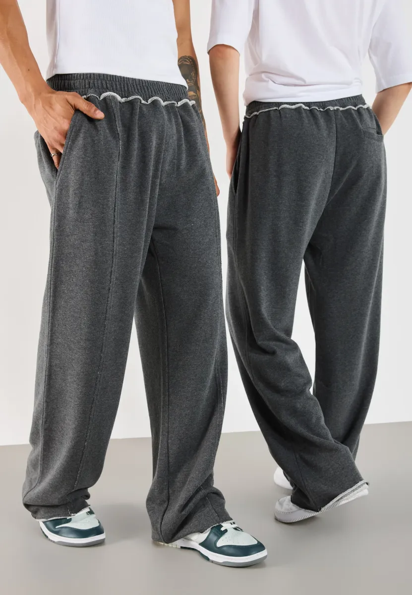 UNISEX - Jogginghose - mottled dark grey