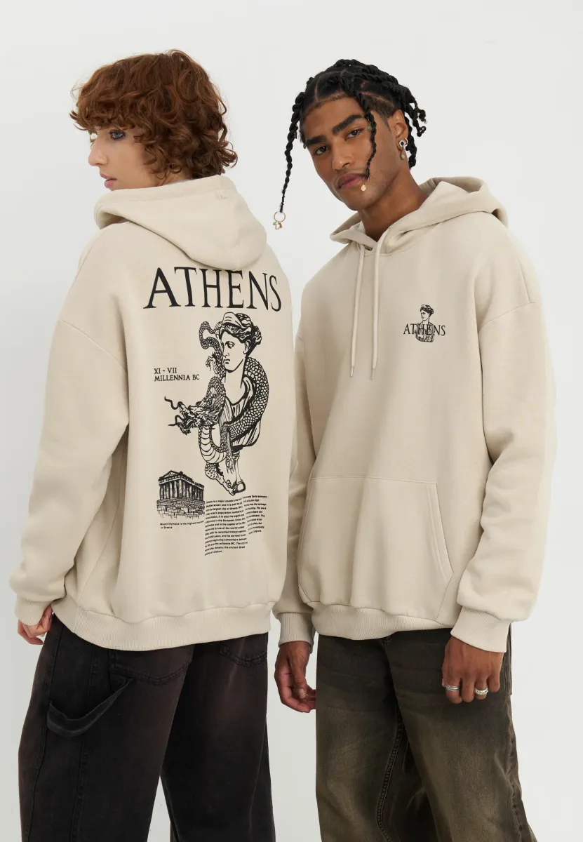 UNISEX - Kapuzenpullover - off-white