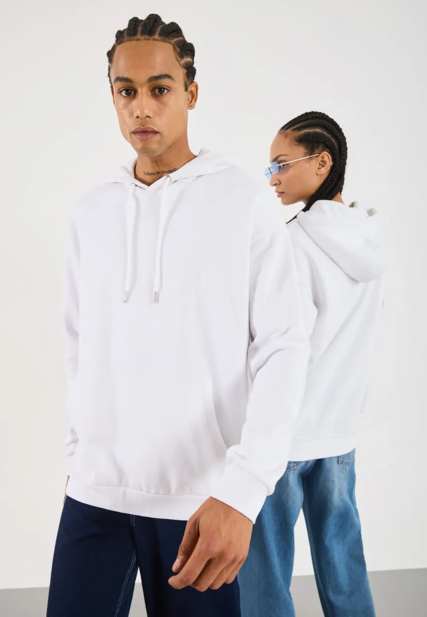 UNISEX - Kapuzenpullover - white