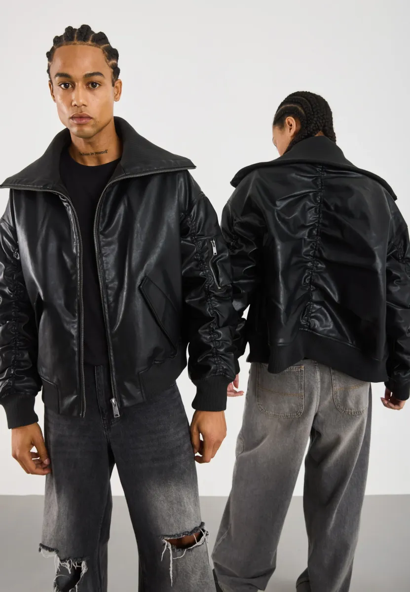 UNISEX - Kunstlederjacke - black