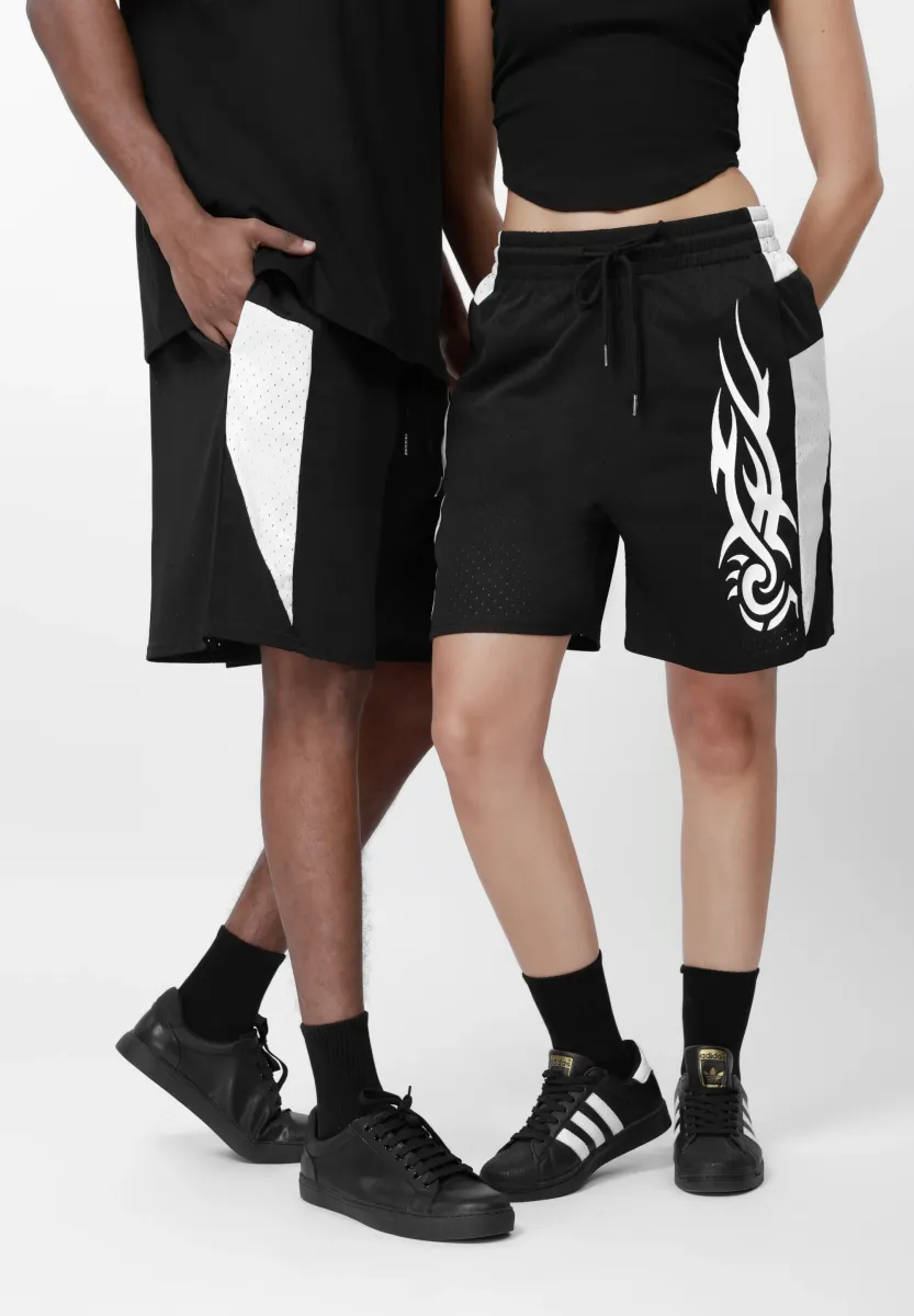 UNISEX - Kurze Sporthose - black