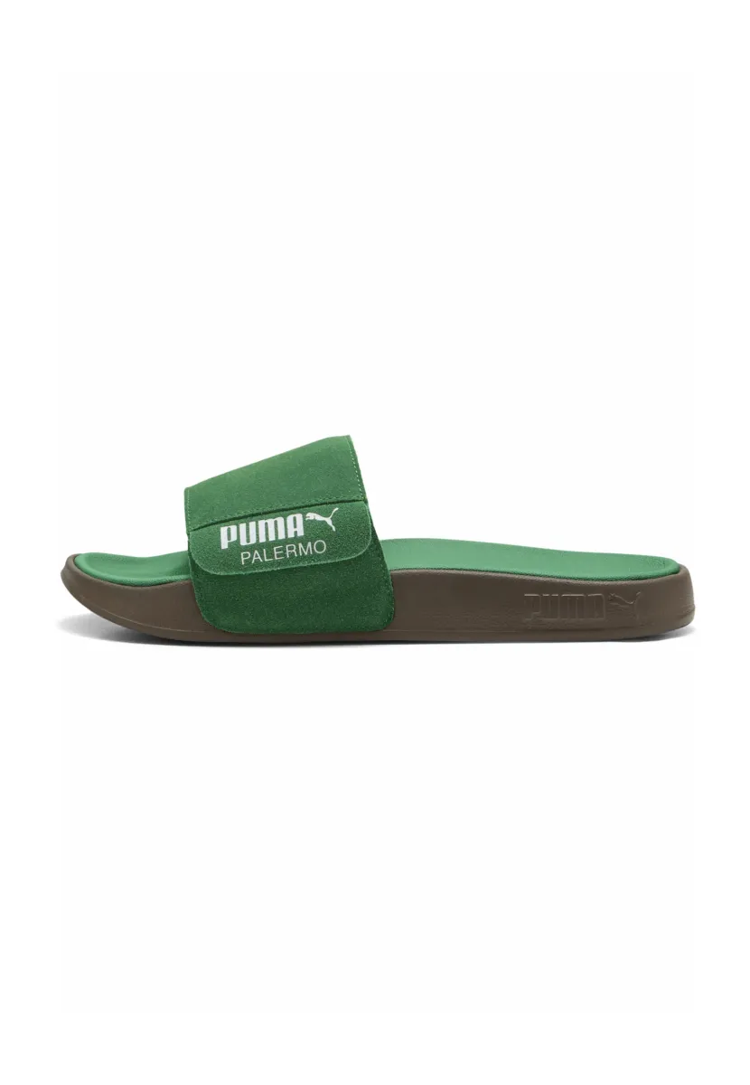 UNISEX - Pantolette flach - archive green white gum