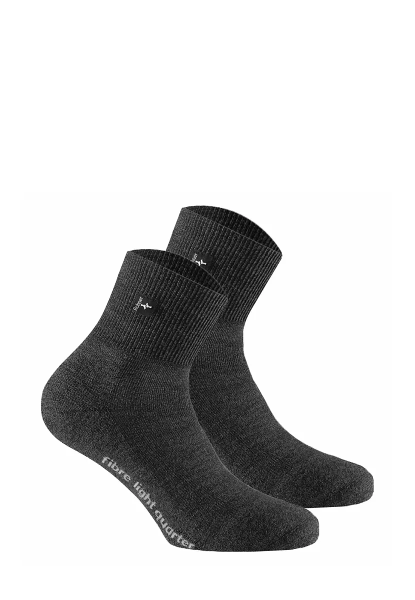 UNISEX QUARTER TREKKING 2ER PACK - LIGHT - Socken - anthrazit