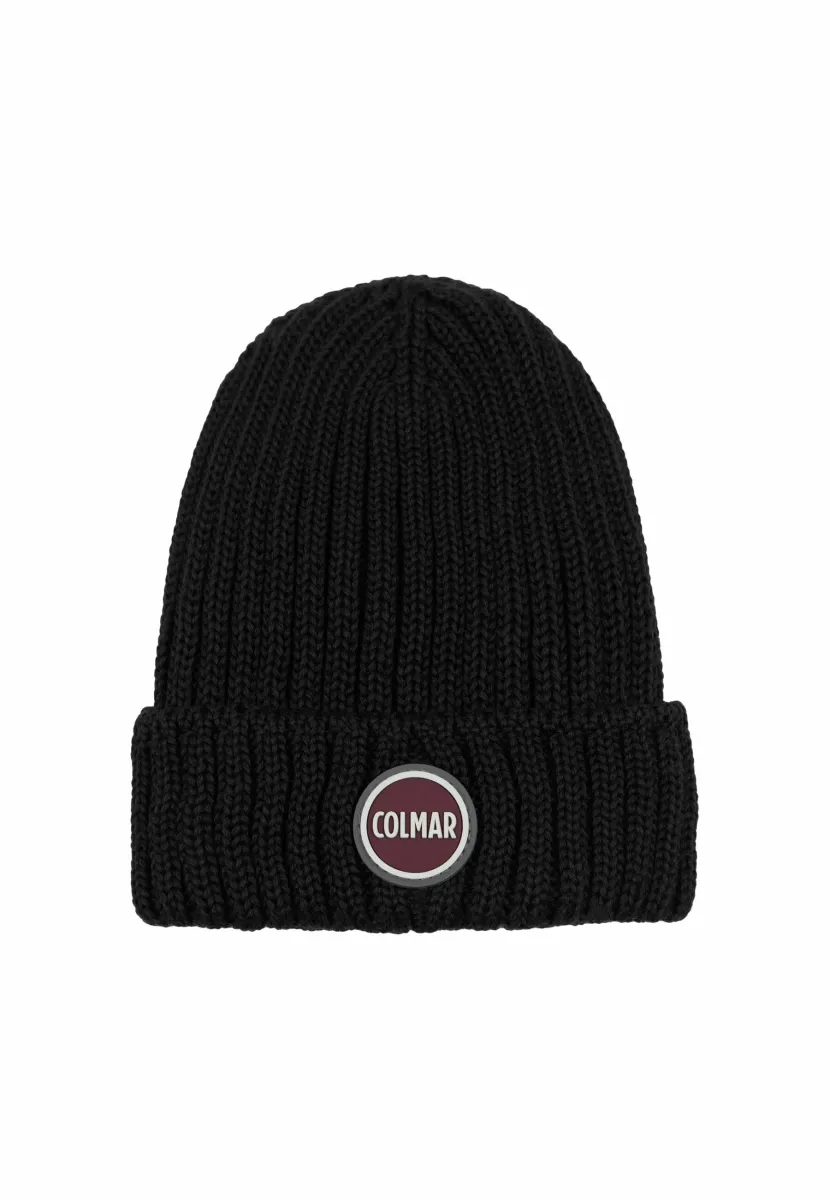 UNISEX RIB-KNIT WITH TURN-UP - Mütze - black