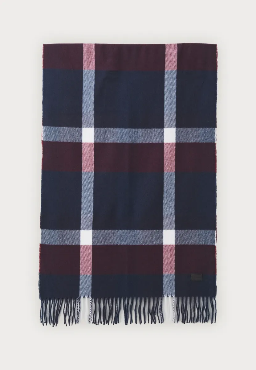 UNISEX - Schal - burgundy/blue/white