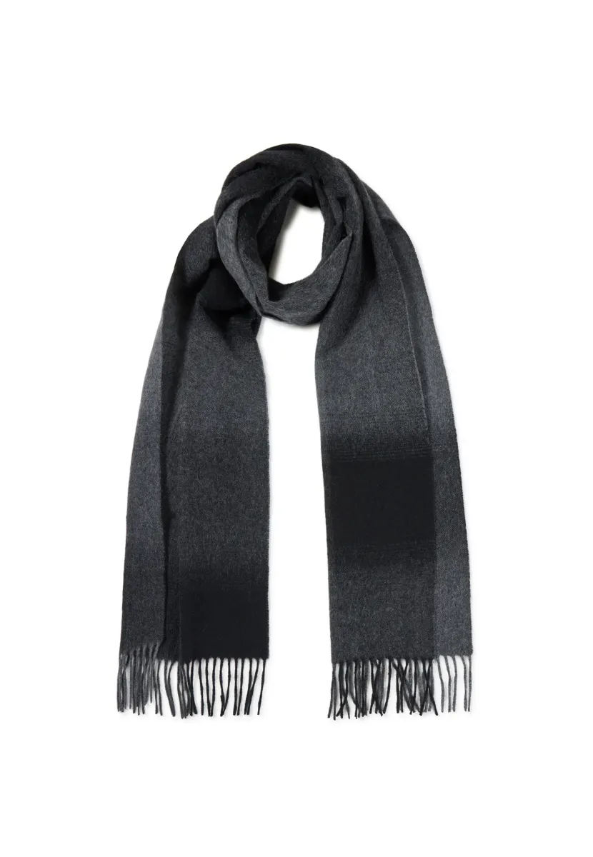 UNISEX - Schal - schwarz und dunkelgrau und grau