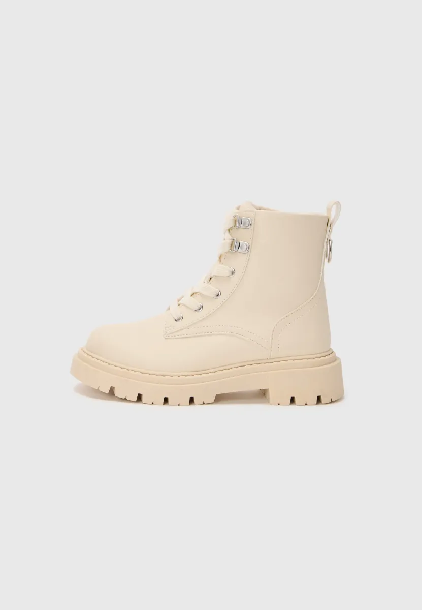 UNISEX - Schnürstiefel - beige