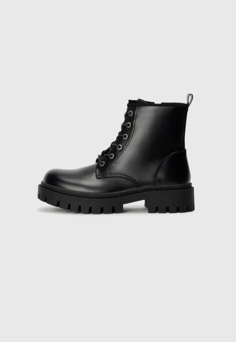 UNISEX - Schnürstiefelette - black