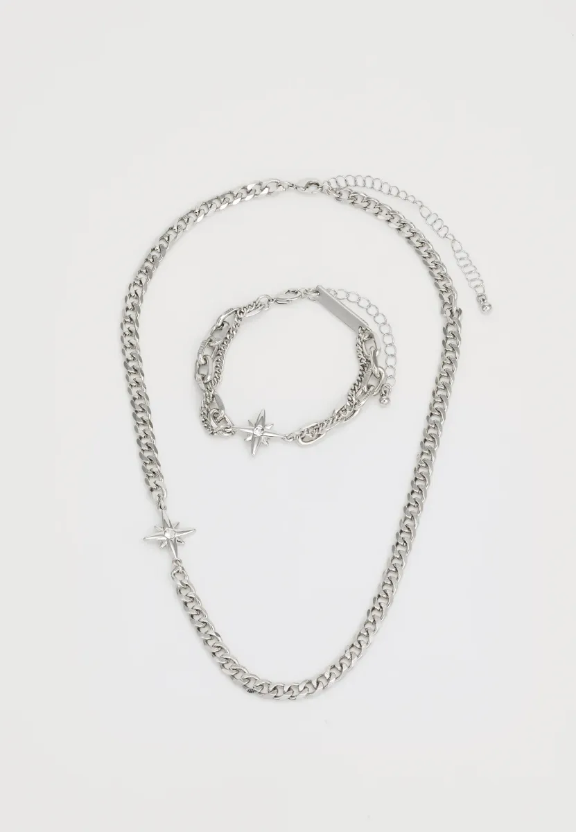 UNISEX SET - Armband - silver-coloured