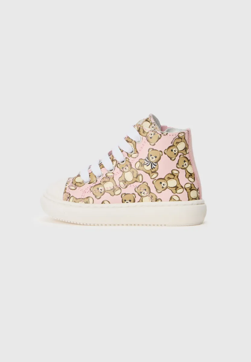 UNISEX - Sneaker high - pink/white/brown