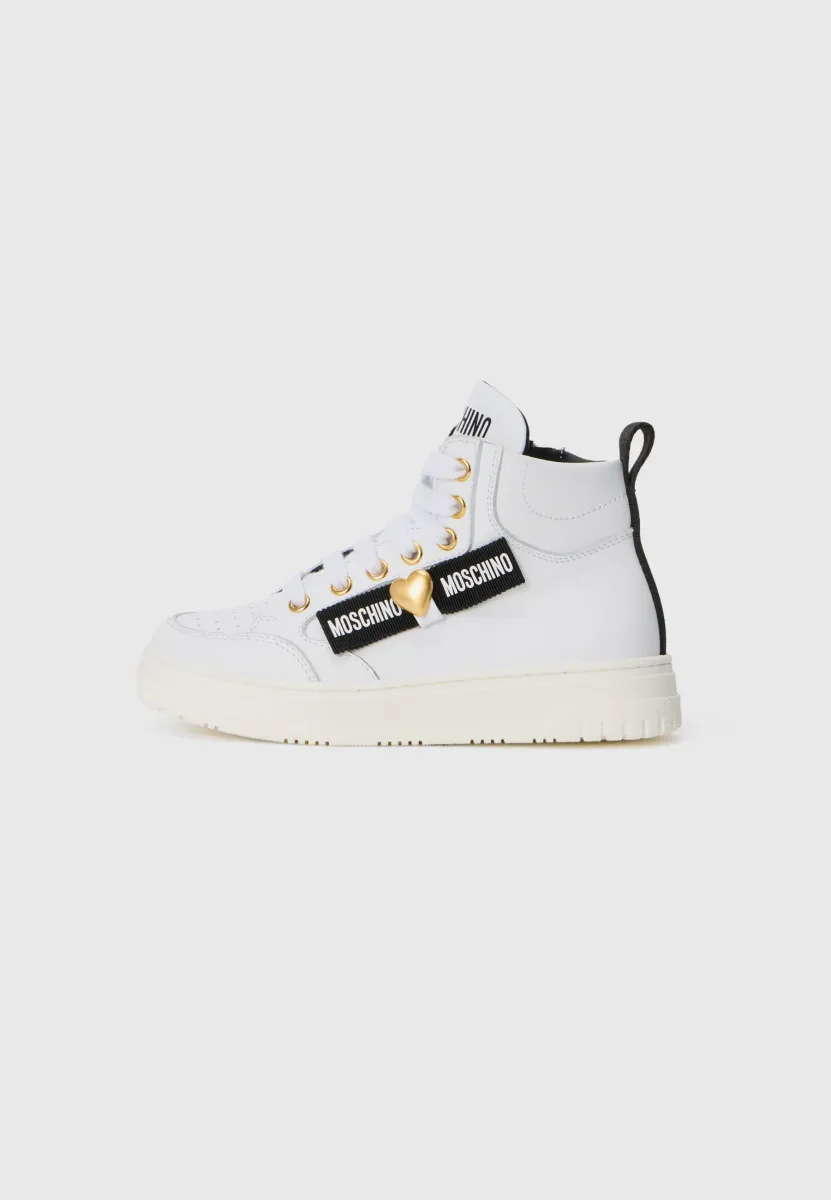 UNISEX - Sneaker high - white/black/gold-coloured