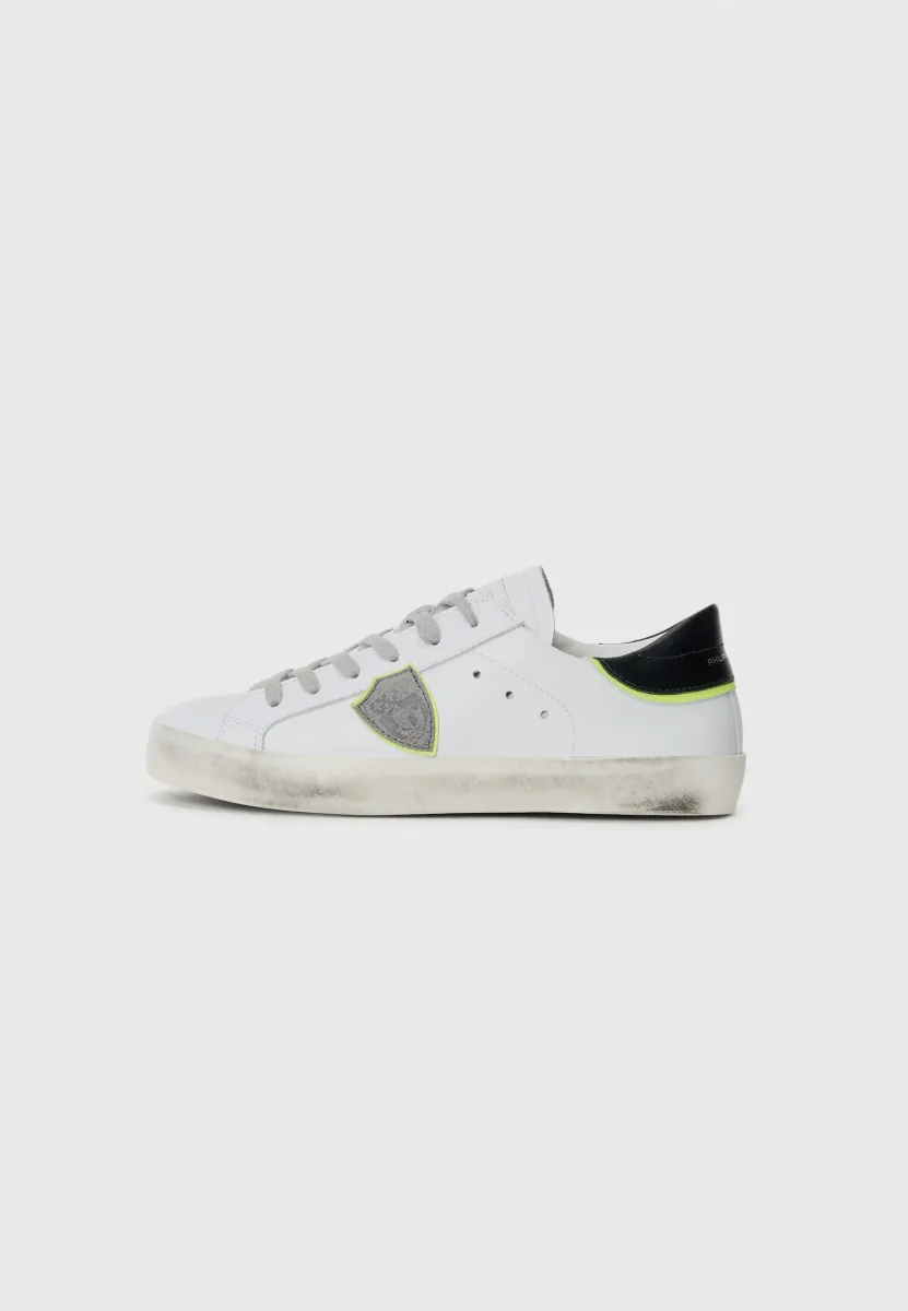 UNISEX - Sneaker low - white/black/neon yellow/grey