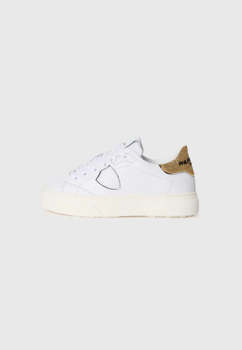 UNISEX - Sneaker low - white/gold-coloured/silver-coloured