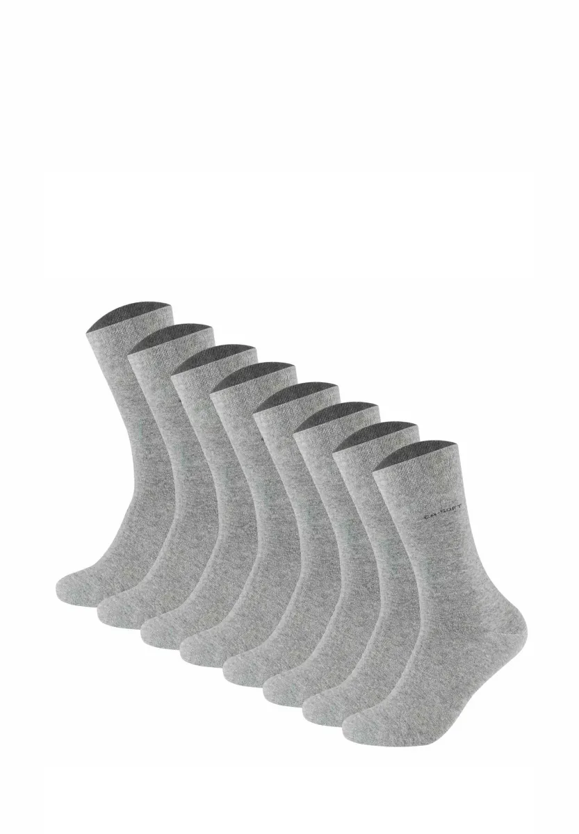 UNISEX SOFT EINFARBIG 8ER PACK - Socken - grau